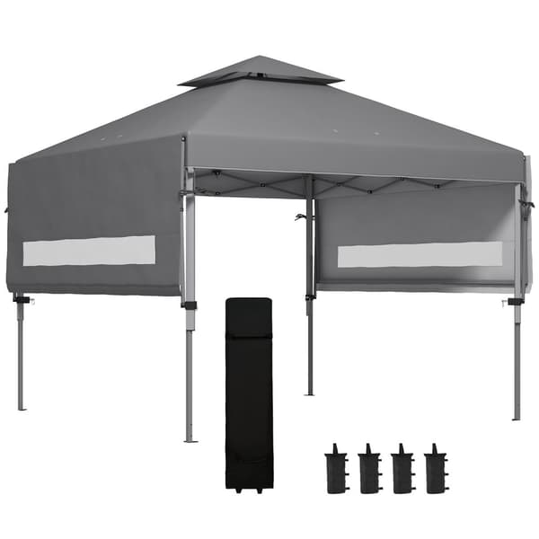 Rootz Foldbar Garden Pavilion - Pop -Up Tält - utomhusskydd - UV -skydd - 500 cm x 300 cm x 290 cm