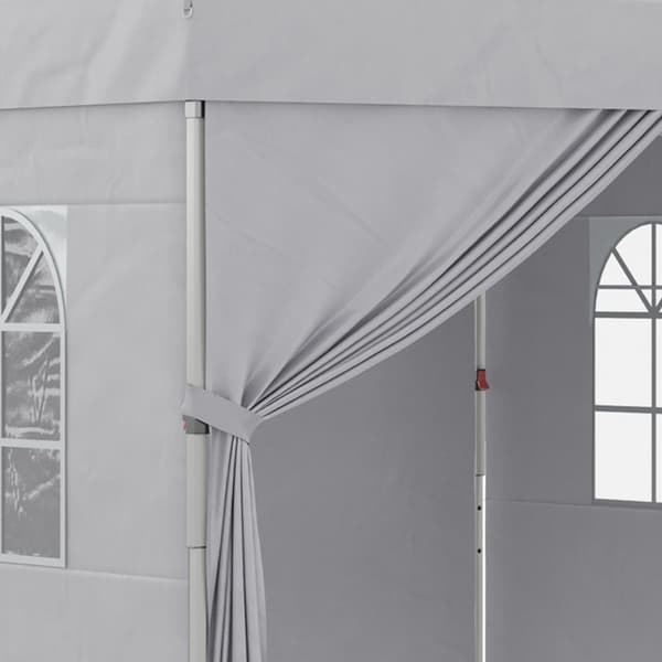 Rootz Foldble Pop -Up Party -teltta - Gazebo - Canopy - UV30+ Suojaus - 297 cm x 297cm x 284 cm säädettävillä sivuseinämillä ja kannettavalla rullapus