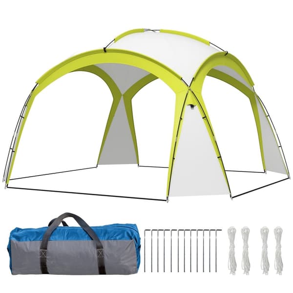 Rootz Event Shelter Pavilion - Garden Telt - Festival Canopy - Veden hylkivä pinnoite - 350 cm x 350 cm x 222 cm