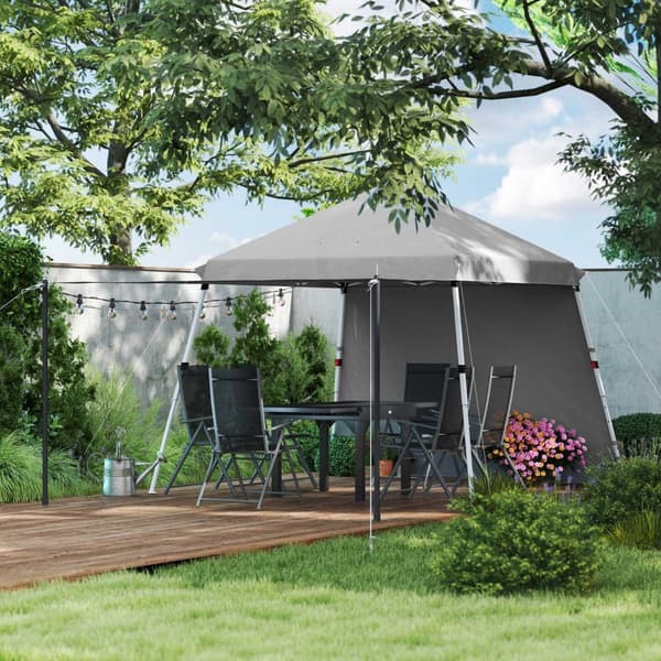 Rootz Garden Pavilion - Pop -Up Gazebo - Foldende husly - blokerer 98% UV - 600x300x264 cm - Grå