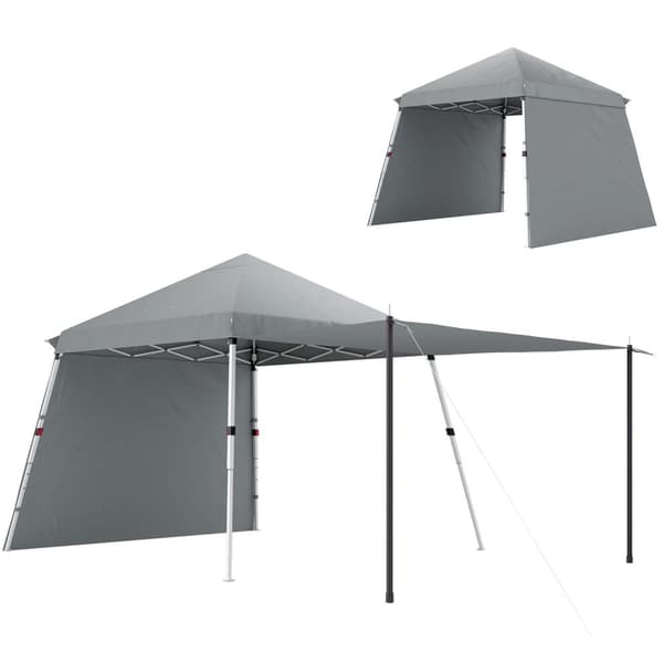 Rootz Garden Pavilion - Pop -Up Gazebo - Foldende husly - blokerer 98% UV - 600x300x264 cm - Grå