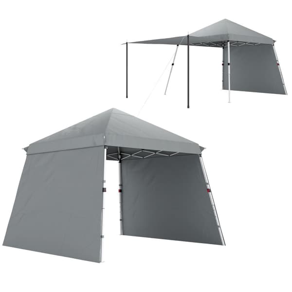 Rootz Garden Pavilion - Pop -Up Gazebo - Foldende husly - blokerer 98% UV - 600x300x264 cm - Grå