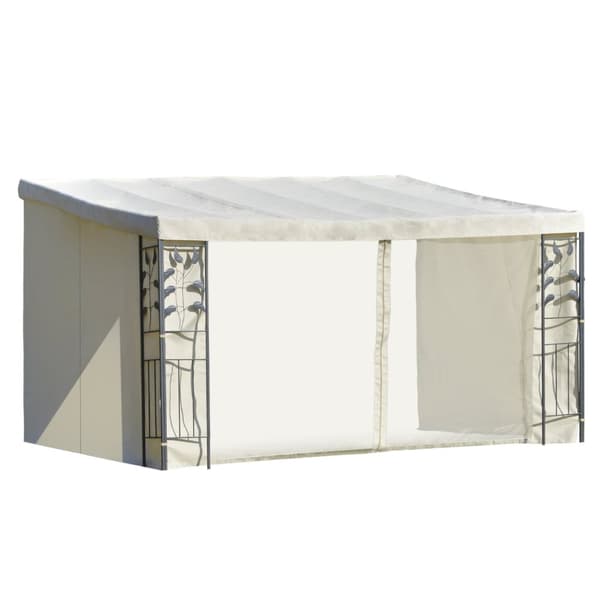 Rootz Garden Pergola Pavilion - Auringonsuoja - kannen katos - hyönteisten suojaus - 4m x 3m x 2,7m