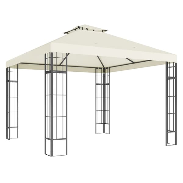 Rootz Garden Pavilion - Gazebo - Udendørs baldakin - UV30+ Beskyttelse - 3x3m - Hvid