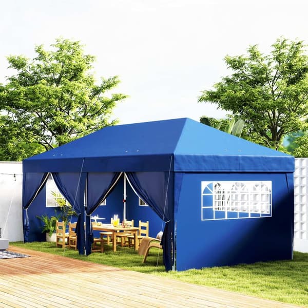 Rootz Garden Pavilion - utomhustält - Foldbar tak - UV -skydd - 590 cm x 295 cm x 285 cm - enkel transportpåse