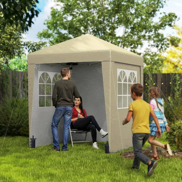 Rootz Garden Pavilion Pop -Up Tent - Foldbar Gazebo - UV Protection Shelter - 202cm x 202cm x 261 cm