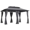 Miniatyrbild 10 av 10: Rootz Garden Pavilion - Garden Tent - Terrass Tält - Solar LED -lampor - 400 cm x 300 cm x 275 cm