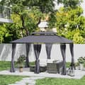 Miniatyrbild 2 av 10: Rootz Garden Pavilion - Garden Tent - Terrass Tält - Solar LED -lampor - 400 cm x 300 cm x 275 cm