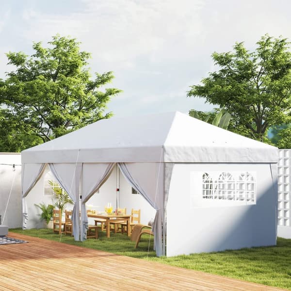 Rootz Garden Pavilion - Outdoor Folding Pavilion - Portable Event Shelter - UV Protection - 590x295x285 cm