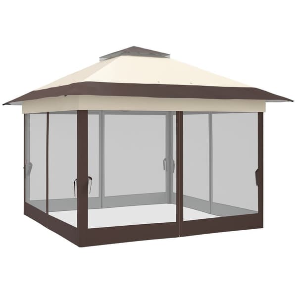 Rootz Garden Pavilion Telt - Pop -up -taitotettava katos - Instant Shelter - UV -suojaus - 3,64m x 3,64 m x 2,98m