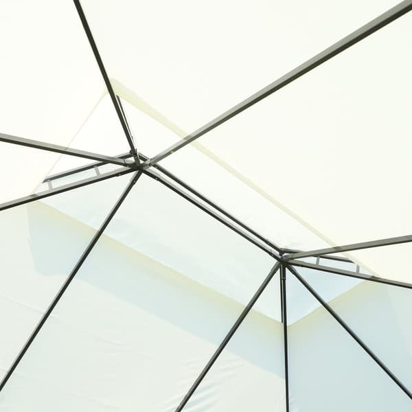 Rootz Garden Pavilion - Gazebo - Outdoor Shelter - Insect Protection - 3,9 m x 2,9 m x 2,8 m