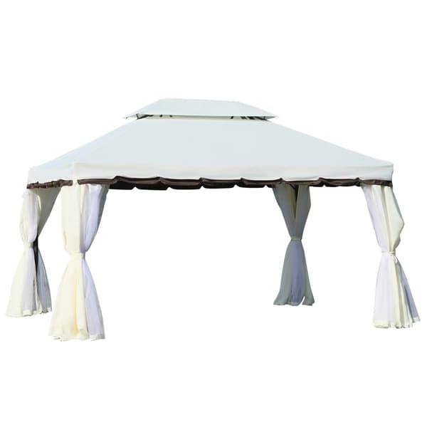 Rootz Garden Pavilion - Gazebo - Outdoor Shelter - Insect Protection - 3,9 m x 2,9 m x 2,8 m
