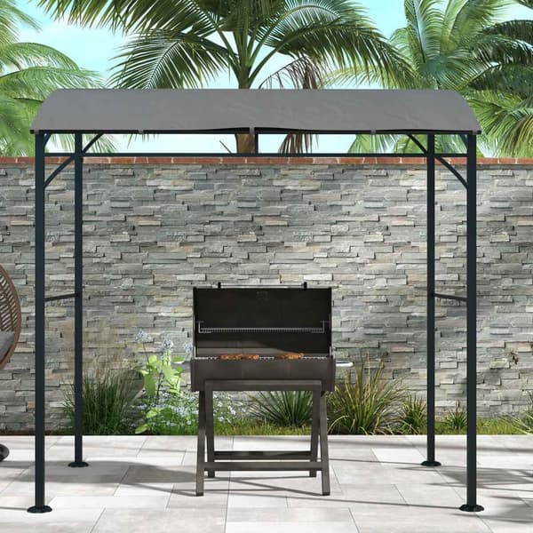 Rootz Grill Pavilion - Grill Roofing - Regnbeskyttelse - Redskabskroge - Stålrammer - 215 cm x 150 cm x 220 cm