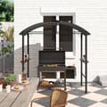 Miniatyrbillede 8 af 10: Rootz Grill Pavilion - Udendørs husly - BBQ Gazebo - Stålrammer - Solbeskyttelse - 1,1 m x 2,3 m - Grå