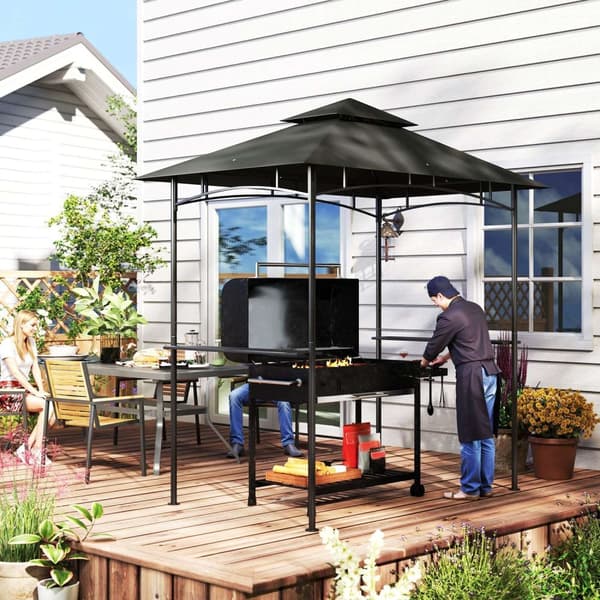 Rootz Grill Pavilion - Outdoor Canopy - BBQ Shelter - Flame -retardant & Water -avvisande - 240 cm x 150 cm x 258 cm