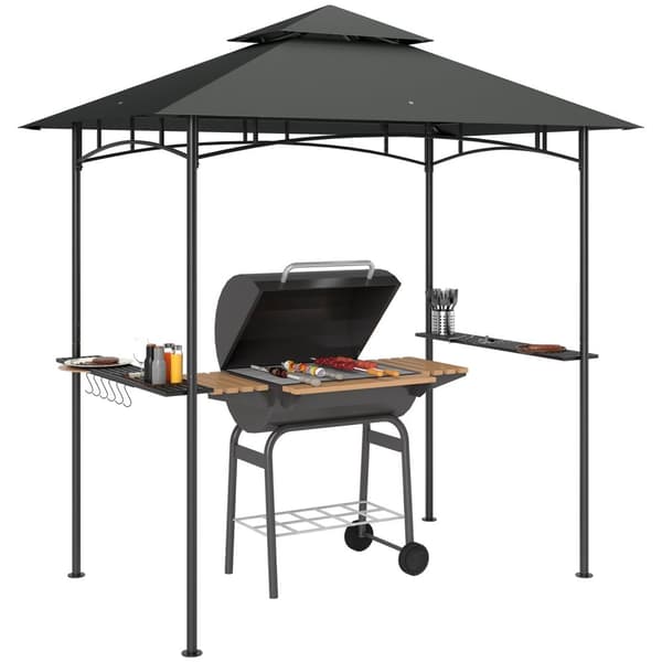 Rootz Grill Pavilion - Outdoor Canopy - BBQ Shelter - Flame -retardant & Water -avvisande - 240 cm x 150 cm x 258 cm