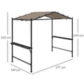 Pikkukuva 3 / 9: Rootz Grill -teltta huvimaja - Pavilion Shelter - Säänkestävä katto - Suojainen suunnittelu - 277 x 149 x 230 cm