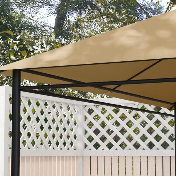 Rootz -paviljongin vaihtokatto - Baldachin - Canopy Top - Sääkestävä ja UV30+ - 397cm x 297cm - Khaki