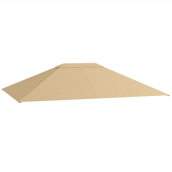 Rootz -paviljongin vaihtokatto - Baldachin - Canopy Top - Sääkestävä ja UV30+ - 397cm x 297cm - Khaki