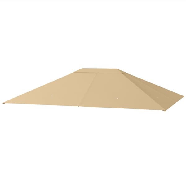 Rootz -paviljongin vaihtokatto - Baldachin - Canopy Top - Sääkestävä ja UV30+ - 397cm x 297cm - Khaki