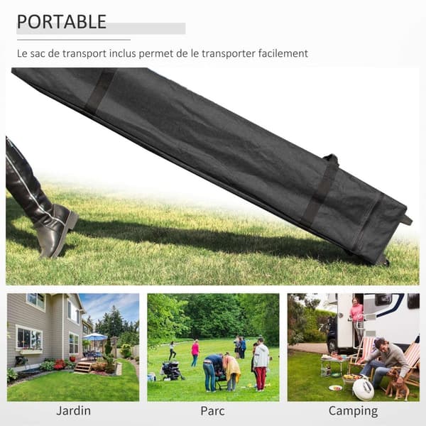 Rootz Pop -Up Garden Pavilion - Barnum Tent - Event Canopy - Easy Setup - 300cm x 300 cm x 284 cm