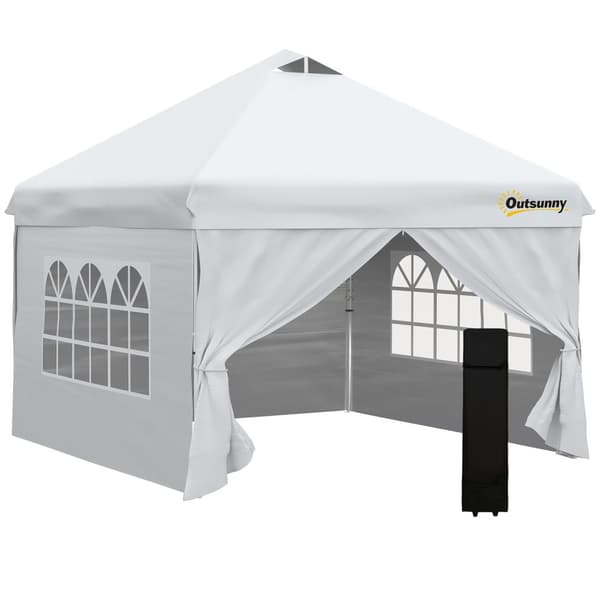 Rootz Pop -Up Garden Pavilion - Barnum Tent - Event Canopy - Easy Setup - 300cm x 300 cm x 284 cm