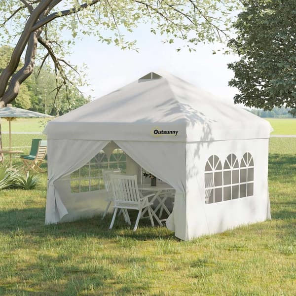 Rootz Pop -Up Garden Pavilion - Barnum Tent - Event Canopy - Easy Setup - 300cm x 300 cm x 284 cm
