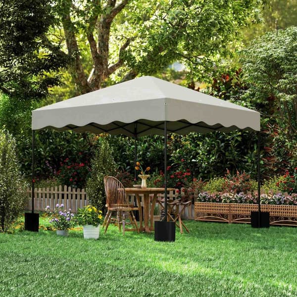 Rootz Pop -Up Pavilion - Garden Tält - Höjdjusterbar tak - UPF50+ Oxford Fabric - 297x297x287cm, grå