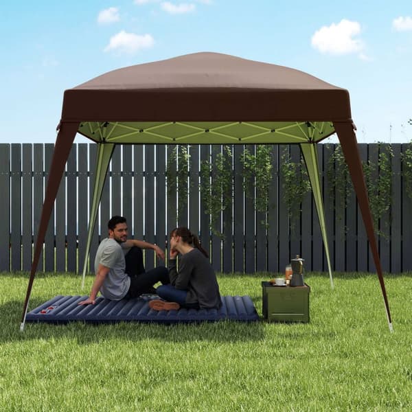 Rootz Pavilion Replacement Roof - Tarpaulin - Telt Cover - UPF50+ Sun Protection - Oxford Fabric - 240 cm x 240 cm (øverst) 300 cm x 300 cm (base)