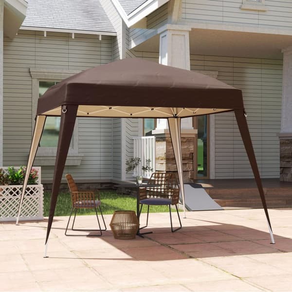 Rootz Pavilion Replacement Roof - Tarpaulin - Telt Cover - UPF50+ Sun Protection - Oxford Fabric - 240 cm x 240 cm (øverst) 300 cm x 300 cm (base)