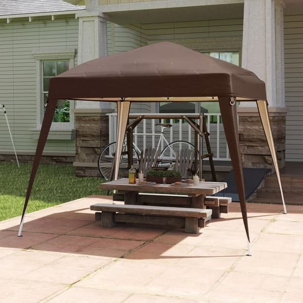 Rootz Pavilion Replacement Roof - Tarpaulin - Telt Cover - UPF50+ Sun Protection - Oxford Fabric - 240 cm x 240 cm (øverst) 300 cm x 300 cm (base)