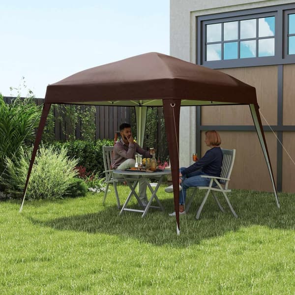 Rootz Pavilion Replacement Roof - Tarpaulin - Telt Cover - UPF50+ Sun Protection - Oxford Fabric - 240 cm x 240 cm (øverst) 300 cm x 300 cm (base)