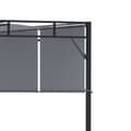 Miniatyrbillede 5 af 6: Rootz Pergola med 3 udtrækssejl - Patio baldakin - Have markise - UV -beskyttelse - 3m x 3m x 2,25m stålkonstruktion