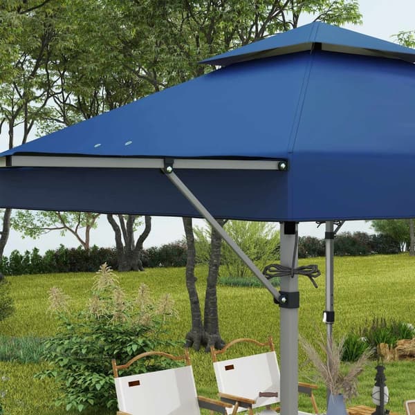 Rootzin pop -up -paviljonki - puutarhapagoda - taitettava huvimaja - UV -suoja - 500 cm x 300 cm x 290cm