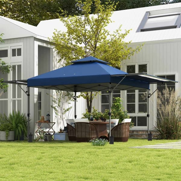 Rootzin pop -up -paviljonki - puutarhapagoda - taitettava huvimaja - UV -suoja - 500 cm x 300 cm x 290cm