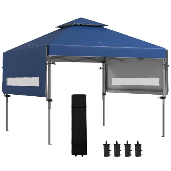 Rootzin pop -up -paviljonki - puutarhapagoda - taitettava huvimaja - UV -suoja - 500 cm x 300 cm x 290cm