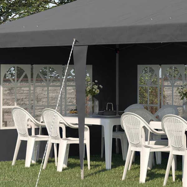 Rootz Pavilion Pop -up Foldble Telt - Vastaanotto teltta - Marquee Canopy - Sääkestävä - 585 cm x 295cm x 270cm