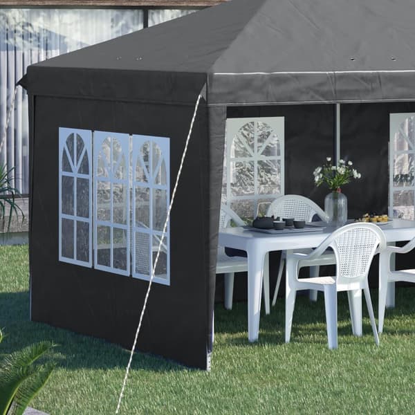 Rootz Pavilion Pop -up Foldble Telt - Vastaanotto teltta - Marquee Canopy - Sääkestävä - 585 cm x 295cm x 270cm