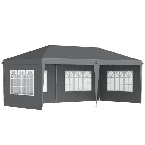 Rootz Pavilion Pop -up Foldble Telt - Vastaanotto teltta - Marquee Canopy - Sääkestävä - 585 cm x 295cm x 270cm