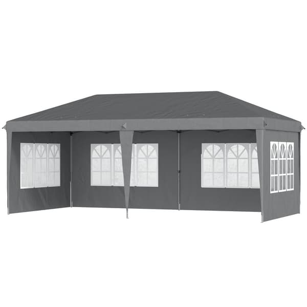 Rootz Pavilion Pop -Up Foldbart telt - Modtagelsestelt - Marquee Canopy - Vejrbestandig - 585 cm x 295 cm x 270 cm