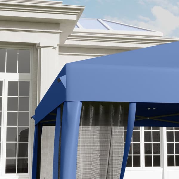Rootz Pop -Up Barnum Tonnelle - Taitettava siirtomaa -tyyli - huvimajapaviljonki - hyttyssuojaus - 2,95m x 2,95m x 2,60m
