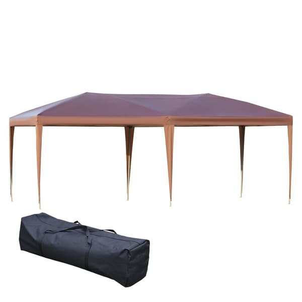Rootz -ponnahdusikkunan taitto puutarha -markiisi - kannettava paviljonki - ulkokatos - UV -suoja - 6m x 3m x 2,7m