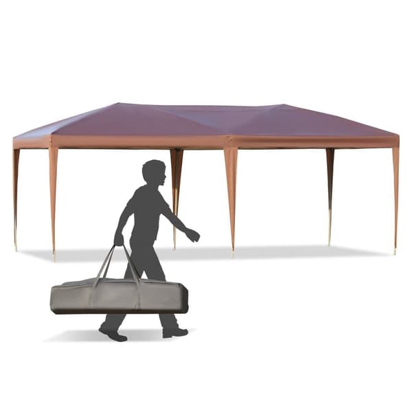 Rootz -ponnahdusikkunan taitto puutarha -markiisi - kannettava paviljonki - ulkokatos - UV -suoja - 6m x 3m x 2,7m