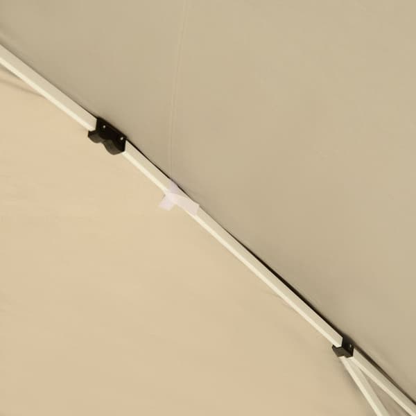 Rootz Pavilion Pop -Up Folding Pavilion - Garden Tent - Party Telt - UV -beskyttelse - 2,95 m x 2,95 m x 2,55 m stål+Oxford stof sort