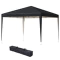 Miniatyrbillede 1 af 10: Rootz Pavilion Pop -Up Folding Pavilion - Garden Tent - Party Telt - UV -beskyttelse - 2,95 m x 2,95 m x 2,55 m stål+Oxford stof sort