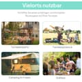 Miniatyrbillede 5 af 10: Rootz Pavilion med sammenfoldelig tag - Terrasse baldakin - Udendørs husly - Sol & regnbeskyttelse - 300 cm x 250 cm x 200-250 cm - Hvid