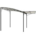 Miniatyrbillede 10 af 10: Rootz Pavilion med sammenfoldelig tag - Terrasse baldakin - Udendørs husly - Sol & regnbeskyttelse - 300 cm x 250 cm x 200-250 cm - Hvid