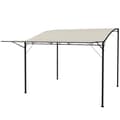 Miniatyrbillede 1 af 10: Rootz Pavilion med sammenfoldelig tag - Terrasse baldakin - Udendørs husly - Sol & regnbeskyttelse - 300 cm x 250 cm x 200-250 cm - Hvid