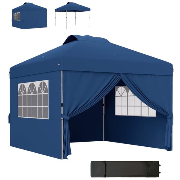 Rootz Pop -Up Foldble Party Tent - Event Tent - Gazebo Canopy - UV30+ Protection - 297cm x 297cm x 284 cm