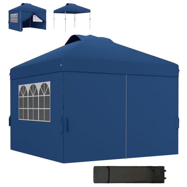 Rootz Pop -Up Foldble Party Tent - Event Tent - Gazebo Canopy - UV30+ Protection - 297cm x 297cm x 284 cm